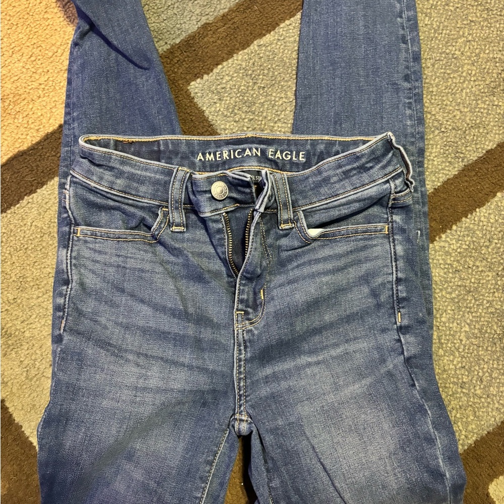 American Eagle Outfitters Women's Classic Blue Skinny Jeans